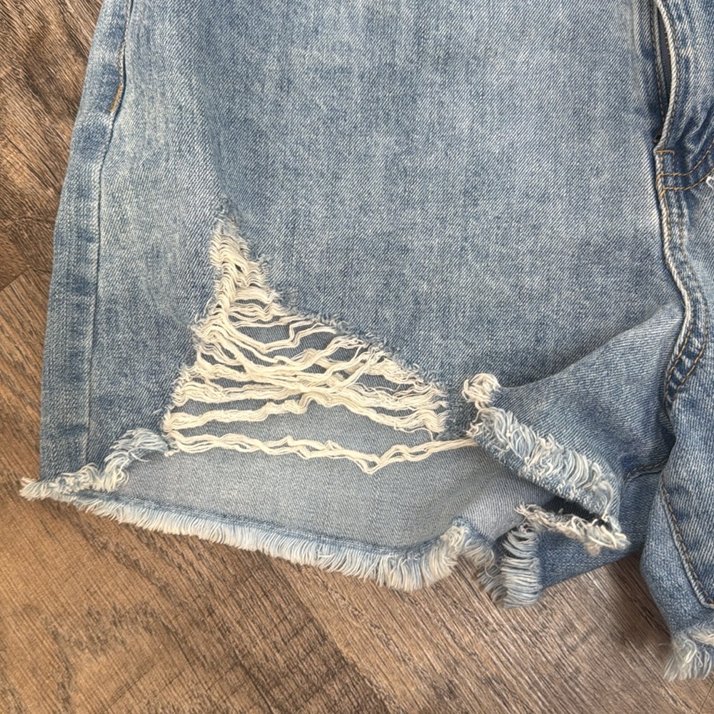 Rewash Ripped Denim Shorts Super High Rise Vintage Reunion size 9/29 - Picture 5 of 9